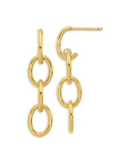 Saks Fifth Avenue Women's 14k Yellow Gold Link Drop Earrings
