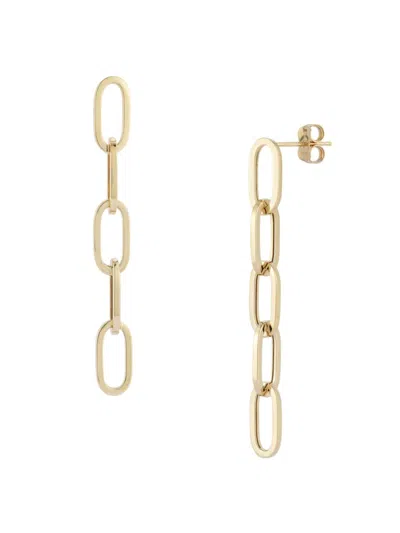 Saks Fifth Avenue Women's 14k Yellow Gold Link Drop Earrings