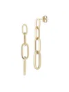 Saks Fifth Avenue Women's 14k Yellow Gold Link Drop Earrings In Yellow Gold
