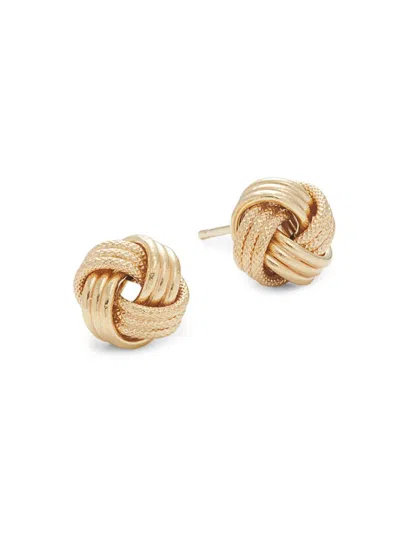 Saks Fifth Avenue Women's 14k Yellow Gold Love Knot Stud Earrings