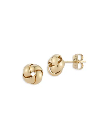 Saks Fifth Avenue Women's 14k Yellow Gold Love Knot Stud Earrings