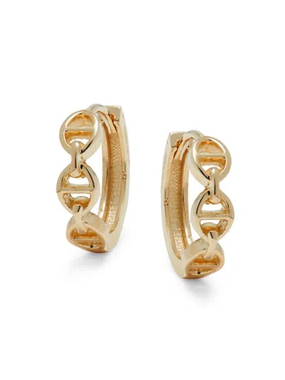 Saks Fifth Avenue Women's 14k Yellow Gold Mariner Chain Huggie Earrings