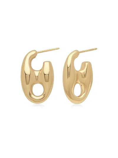 Saks Fifth Avenue Women's 14k Yellow Gold Mariner Link Hoop Earrings