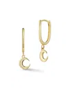 Saks Fifth Avenue Women's 14k Yellow Gold Moon Drop Earrings In Yellow Gold