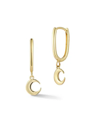 Saks Fifth Avenue Women's 14k Yellow Gold Moon Drop Earrings