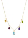 Saks Fifth Avenue Women's 14k Yellow Gold Multi Stone Necklace In Yellow Gold