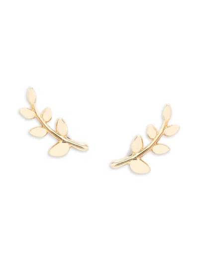 Saks Fifth Avenue Women's 14k Yellow Gold Olive Branch Stud Earrings