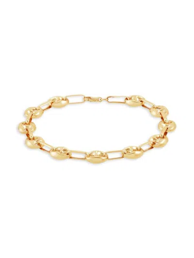 Saks Fifth Avenue Women's 14k Yellow Gold Oval & Mariner Link Chain Bracelet