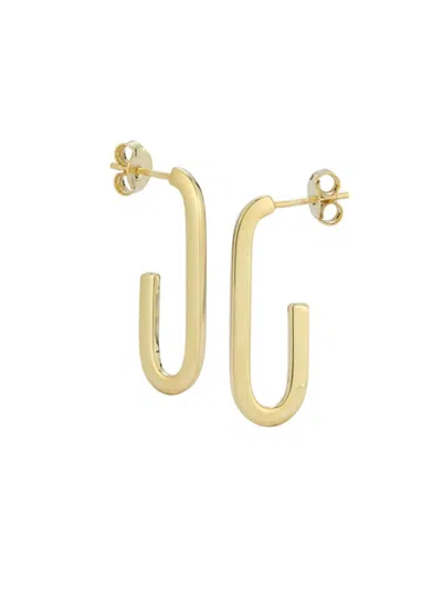 Saks Fifth Avenue Women's 14k Yellow Gold Oval Hoop Earrings