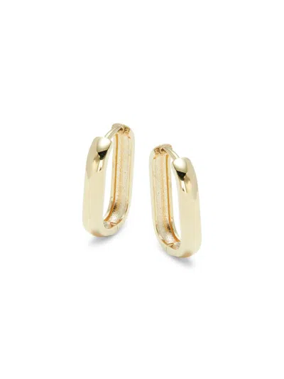 Saks Fifth Avenue Women's 14k Yellow Gold Oval Hoop Earrings