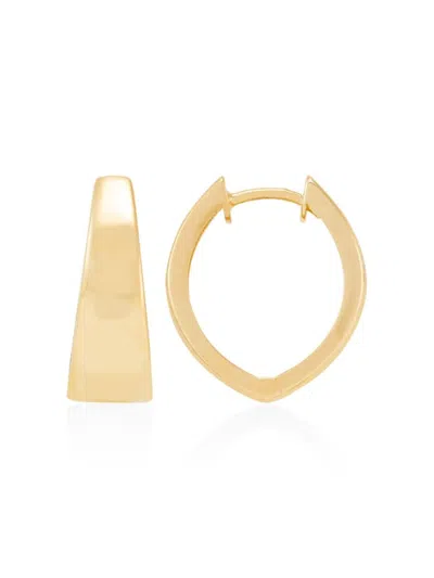 Saks Fifth Avenue Women's 14k Yellow Gold Oval Huggie Earrings