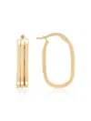 Saks Fifth Avenue Women's 14k Yellow Gold Oval Huggie Earrings In Gold