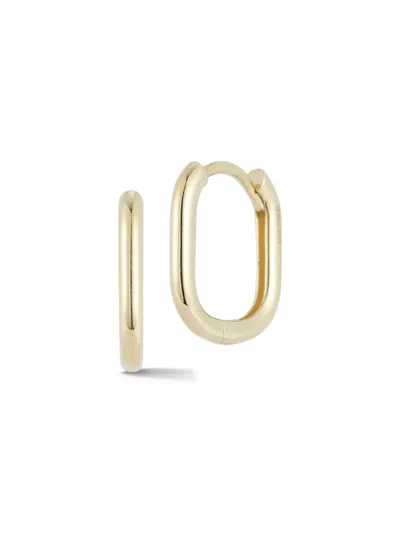 Saks Fifth Avenue Women's 14k Yellow Gold Oval Huggie Earrings