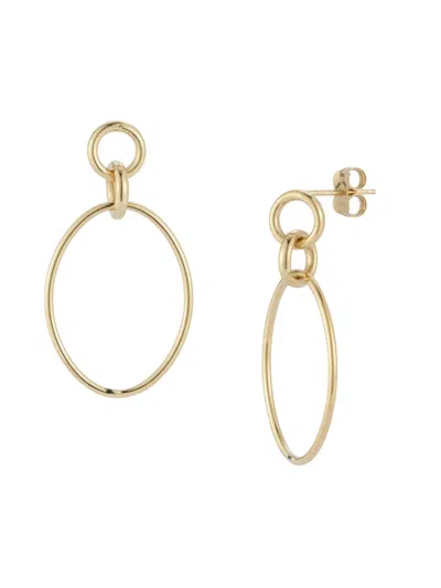 Saks Fifth Avenue Women's 14k Yellow Gold Oval Link Drop Earrings In Neutral