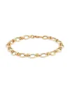 Saks Fifth Avenue Women's 14k Yellow Gold Oval Tube Link Bracelet In Yellow Gold