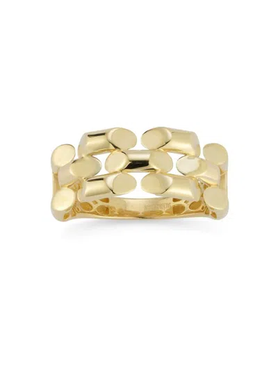 Saks Fifth Avenue Women's 14k Yellow Gold Panther Link Ring