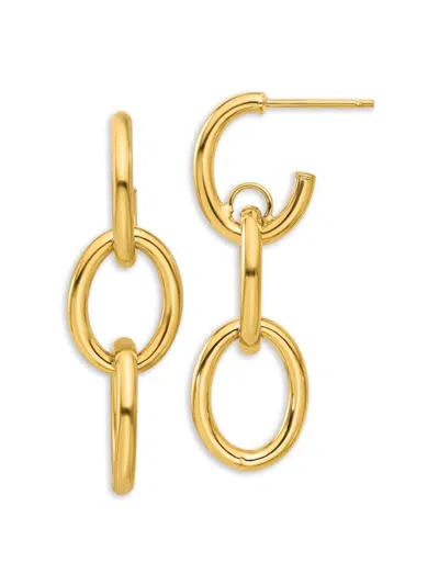 Saks Fifth Avenue Women's 14k Yellow Gold Paperclip Link Dangle Earrings