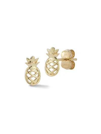 Saks Fifth Avenue Women's 14k Yellow Gold Pineapple Stud Earrings
