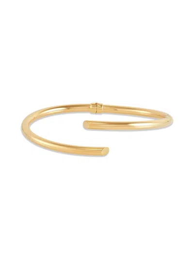 Saks Fifth Avenue Women's 14k Yellow Gold Polished Bypass Hinge Bangle