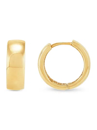 Saks Fifth Avenue Women's 14k Yellow Gold Polished Huggie Earrings