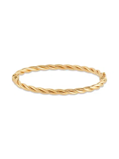 Saks Fifth Avenue Women's 14k Yellow Gold Polished Shrimp Hinge Bangle