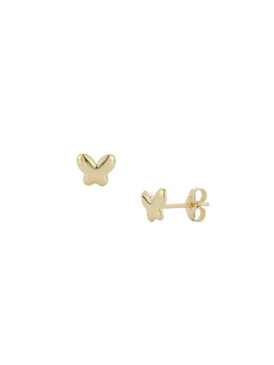 Saks Fifth Avenue Women's 14k Yellow Gold Puff Butterfly Stud Earrings