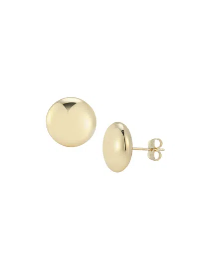 Saks Fifth Avenue Women's 14k Yellow Gold Puff Button Stud Earrings
