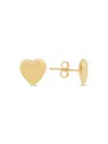 Saks Fifth Avenue Women's 14k Yellow Gold Puff Heart Stud Earrings In Yellow Gold