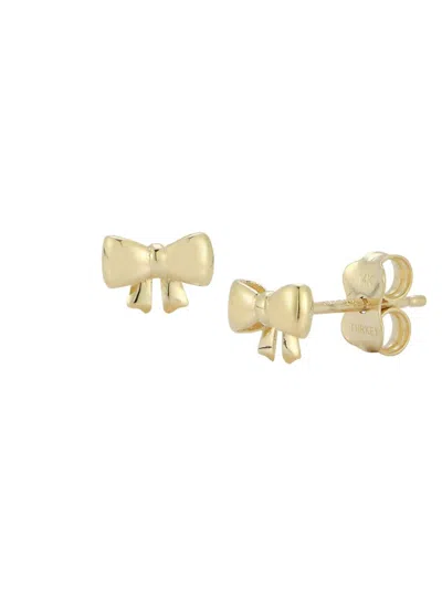 Saks Fifth Avenue Women's 14k Yellow Gold Puffed Bow Stud Earrings