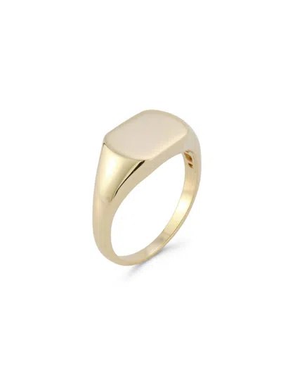 Saks Fifth Avenue Women's 14k Yellow Gold Rectangular Signet Ring