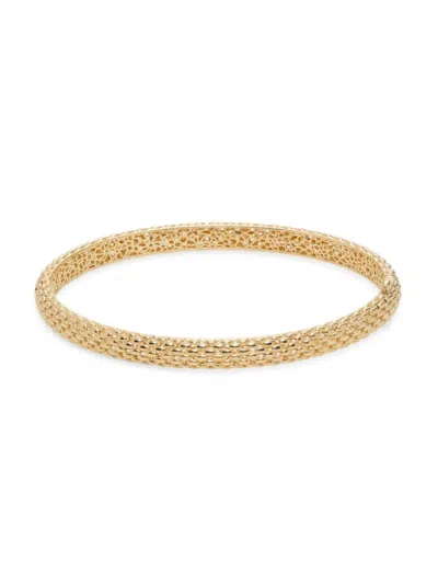 Saks Fifth Avenue Women's 14k Yellow Gold Rice Mesh Bangle Bracelet