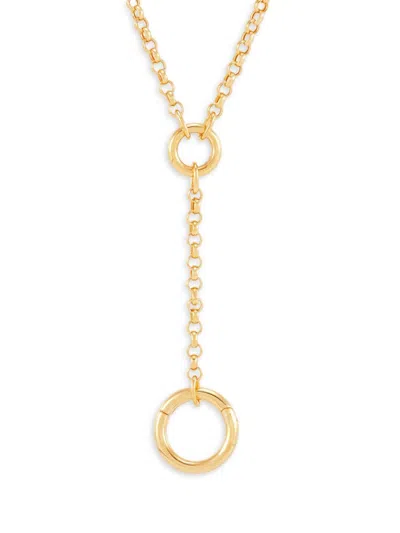 Saks Fifth Avenue Women's 14k Yellow Gold Rolo Chain Lariat Necklace