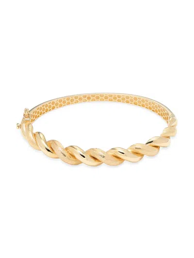Saks Fifth Avenue Women's 14k Yellow Gold Rope Bangle Bracelet