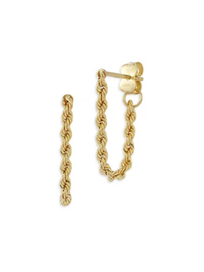 Saks Fifth Avenue Women's 14k Yellow Gold Rope Chain Drop Earrings