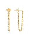 Saks Fifth Avenue Women's 14k Yellow Gold Rope Chain Drop Earrings In Gold
