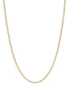 Saks Fifth Avenue Women's 14k Yellow Gold Round Box Chain Necklace In Yellow Gold