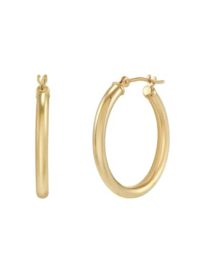 Saks Fifth Avenue Women's 14k Yellow Gold Round Tube Hoopearrings In 4x35mm