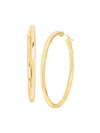 Saks Fifth Avenue Women's 14k Yellow Gold Round Tube Hoops Earrings In 3x50mm