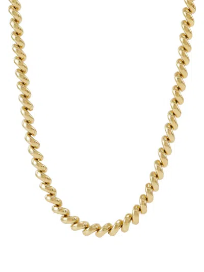 Saks Fifth Avenue Women's 14k Yellow Gold San Marco Spiral Chain Necklace/17"