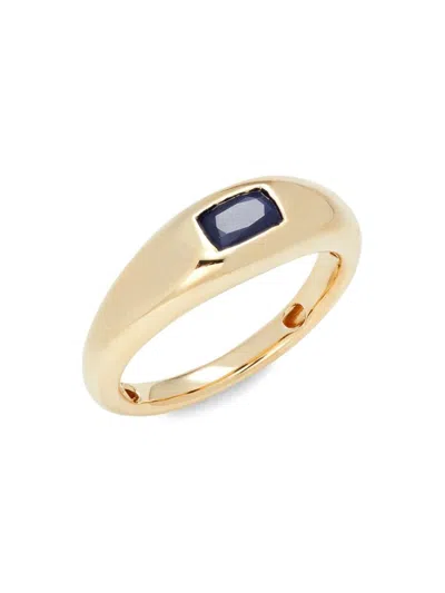 Saks Fifth Avenue Women's 14k Yellow Gold Sapphire Dome Ring