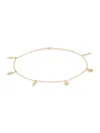 Saks Fifth Avenue Women's 14k Yellow Gold Seashore Charm Ankle Bracelet In Gold