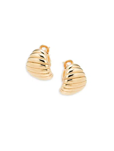 Saks Fifth Avenue Women's 14k Yellow Gold Shrimp Hoop Earrings