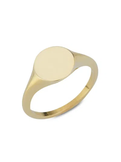 Saks Fifth Avenue Women's 14k Yellow Gold Signet Ring