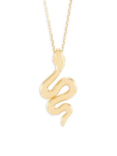 Saks Fifth Avenue Women's 14k Yellow Gold Snake Pendant Necklace