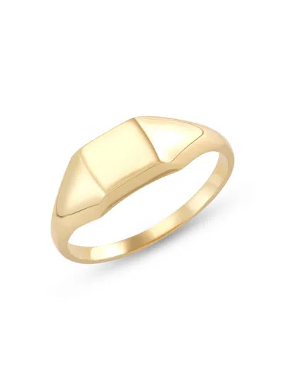 Saks Fifth Avenue Women's 14k Yellow Gold Square Signet Ring