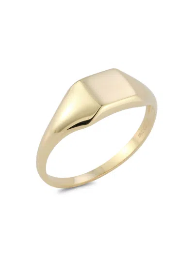 Saks Fifth Avenue Women's 14k Yellow Gold Square Signet Ring