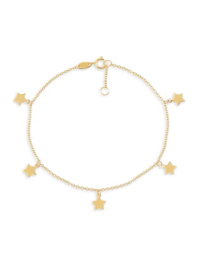 Saks Fifth Avenue Women's 14k Yellow Gold Star Charm Bracelet