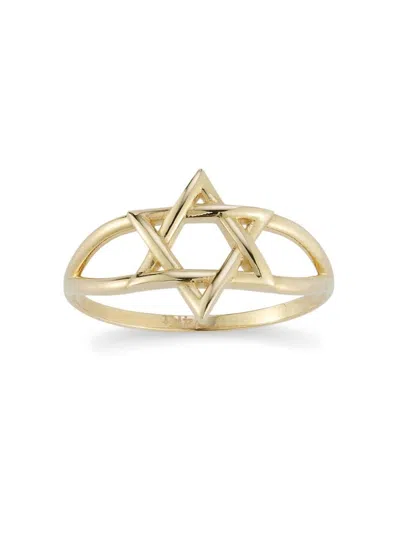 Saks Fifth Avenue Women's 14k Yellow Gold Star Of David Ring