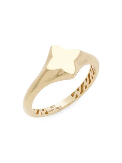 Saks Fifth Avenue Women's 14k Yellow Gold Star Signet Ring