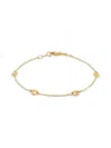 Saks Fifth Avenue Women's 14k Yellow Gold Station Bracelet In Gold